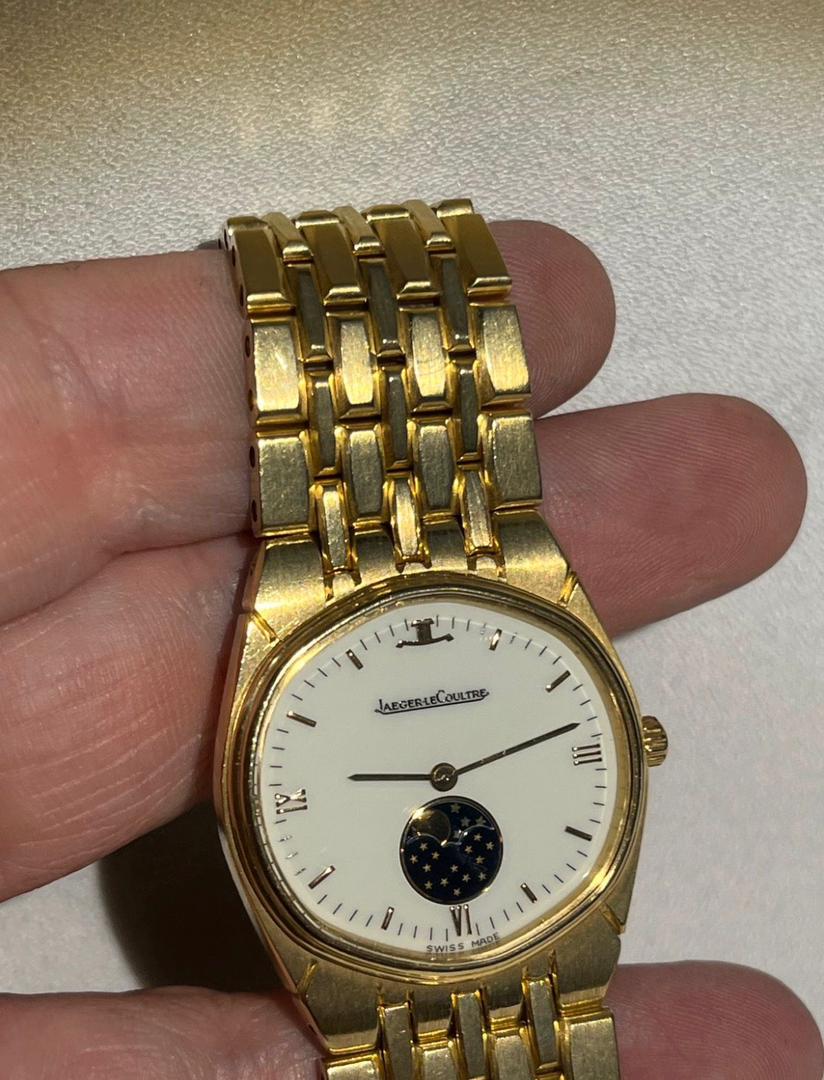 Montre-bracelet Jaeger-LeCoultre Albatros en or 18 carats * Phase de lune * 103 g