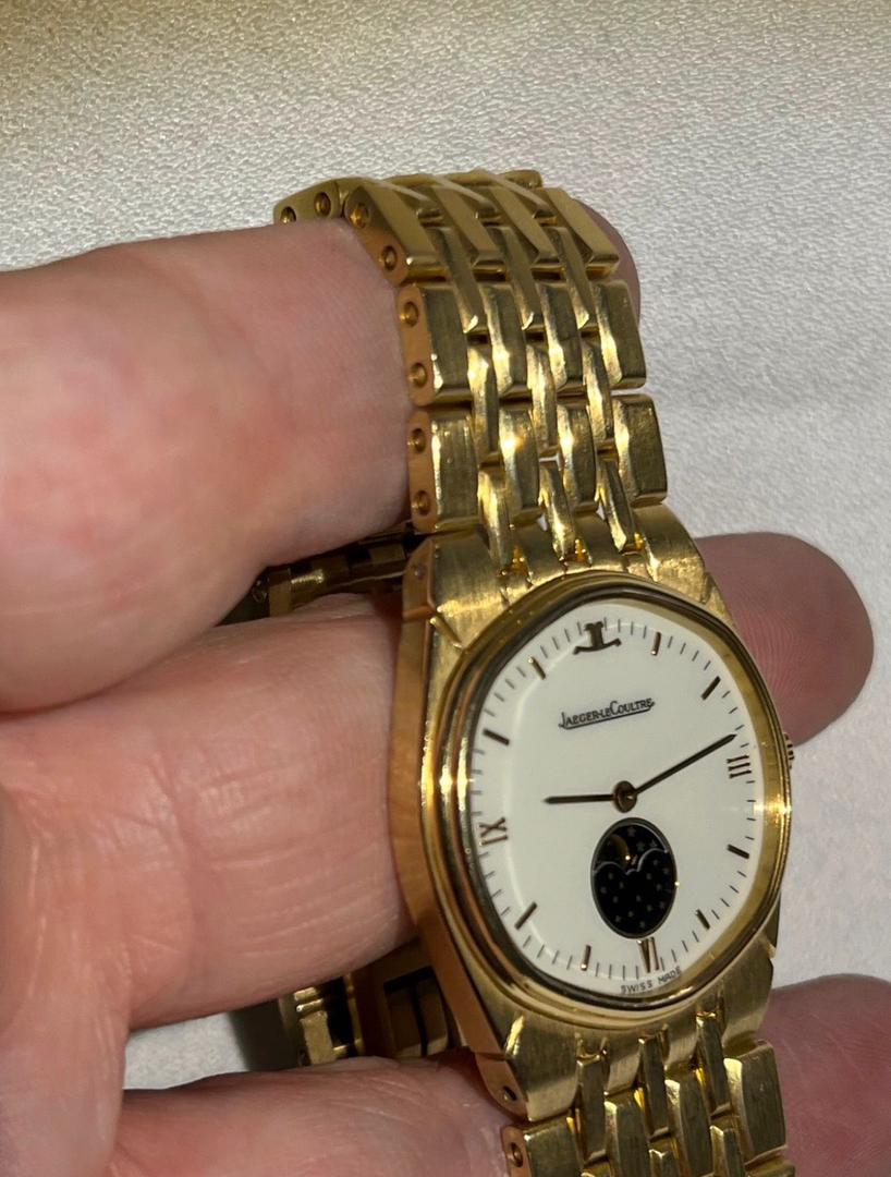 Montre-bracelet Jaeger-LeCoultre Albatros en or 18 carats * Phase de lune * 103 g – Image 2