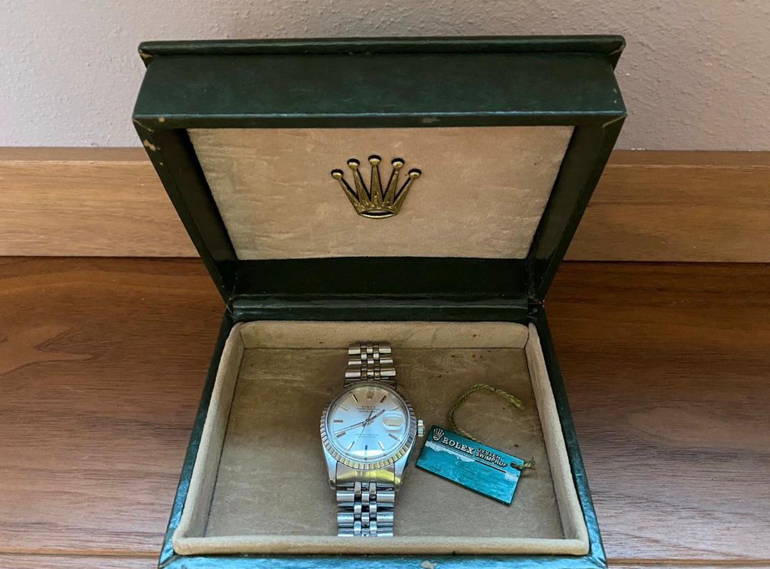 ROLEX 1603 DATEJUST 36 MM, BOÎTE/PAPIERS/ACCESSOIRES – Image 2