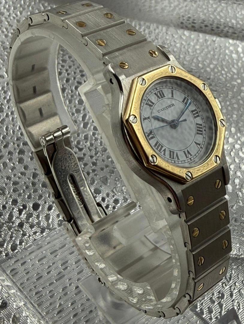 Cartier Santos Réf. 0907 Stall-750 Or, – Image 6