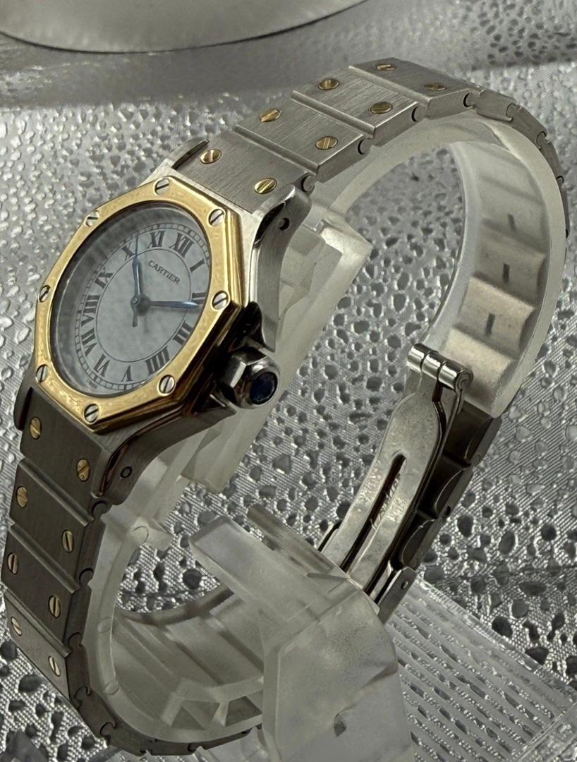 Cartier Santos Réf. 0907 Stall-750 Or, – Image 7