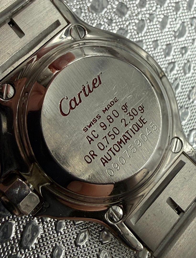 Cartier Santos Réf. 0907 Stall-750 Or, – Image 10