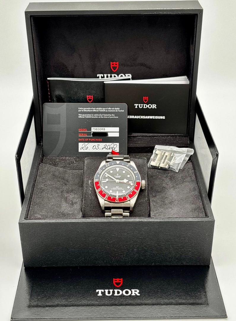 Tudor Black Bay GMT 41 mm Automatique Acier Inoxydable Réf. 79830RB 03/2022