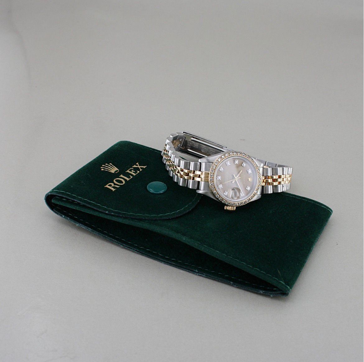 ROLEX Lady Datejust Cadran Brun Diamants Réf. 69173