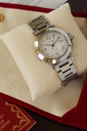 Cartier Pasha C 35 mm 1031 PAPIERS + RÉVISION CARTIER ANNÉES 1990
