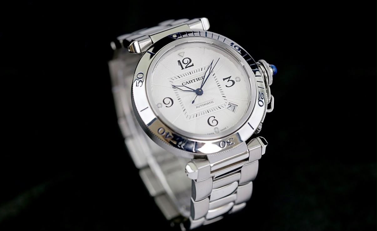 Cartier Pasha 2379 38 mm, fond transparent, automatique