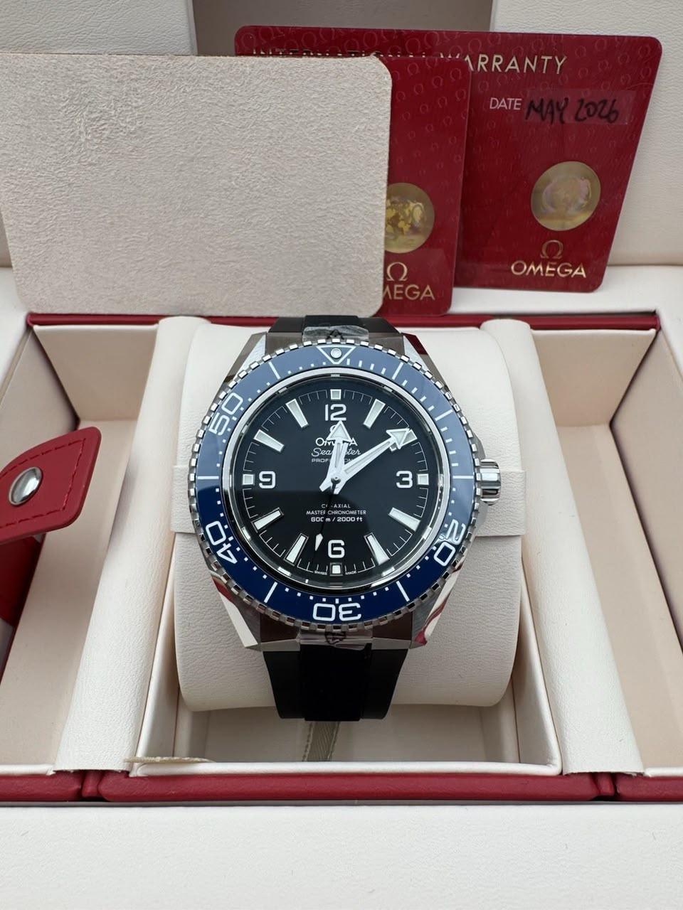 Omega Seamaster Planet Ocean 600m Bleu 42mm 2026 217.32.42.21.01.002 Caoutchouc – Image 2