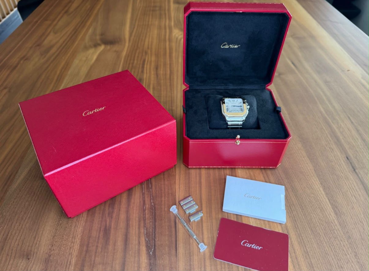Cartier Santos de Cartier (Grand modèle) Acier/Or jaune