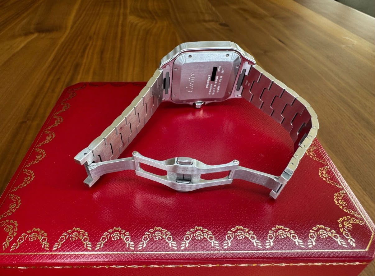 Cartier Santos de Cartier (Grand modèle) Acier/Or jaune – Image 15
