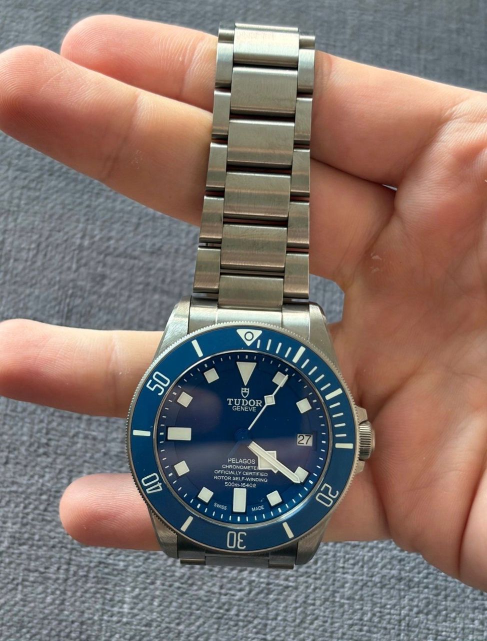 TUDOR Pelagos 25600TB cadran bleu, bracelet en titane – Image 2