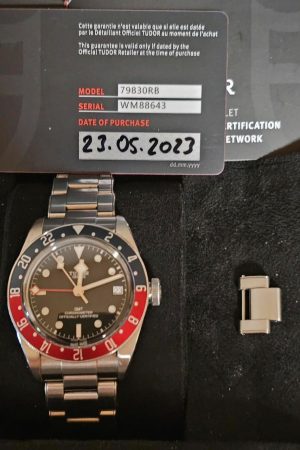 Tudor Black Bay GMT, boîte, papiers et facture